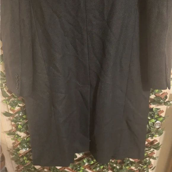 Brooks Brothers Lambswool Charcoal Trench Coat - Picture 12 of 16